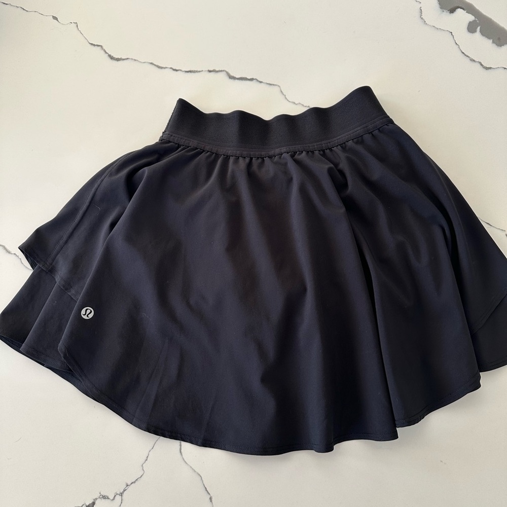 Lululemon Athletica Black Skater Mini Skirt